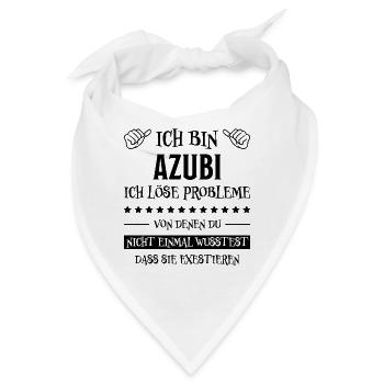 Azubi Witz Spruch Lehrling Auszubildende Geschenk - Bandana - Weiß - Vorne