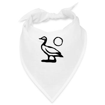 Ägypten Altes Symbol Sa Ra - Bandana - Weiß - Vorne