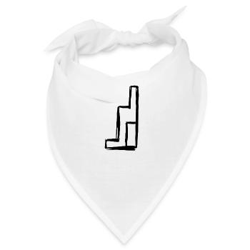 Ägypten Altes Symbol Thron - Bandana - Weiß - Vorne