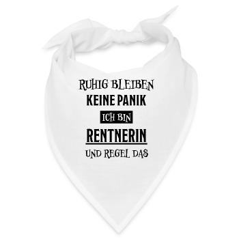 Rentnerin Lustig Spruch Ruhestand Rente Geschenk - Bandana - Weiß - Vorne