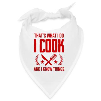 kochen koch - Bandana - Weiß - Vorne