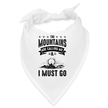 Mountains are Calling - Bandana - Weiß - Vorne