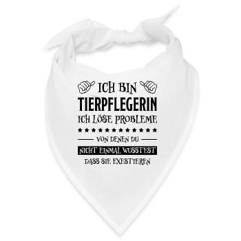 Tierpflegerin Lustig Spruch Tierpflegerin Geschenk - Bandana - Weiß - Vorne