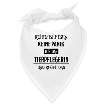 Tierpflegerin Lustig Spruch Tierpflegerin Geschenk - Bandana - Weiß - Vorne