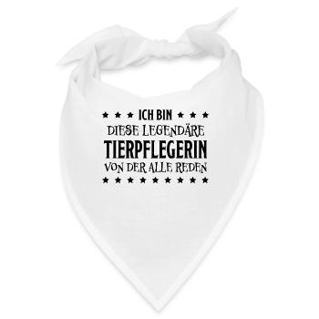 Tierpflegerin Lustig Spruch Tierpflegerin Geschenk - Bandana - Weiß - Vorne