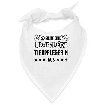 Tierpflegerin Lustig Spruch Tierpflegerin Geschenk - Bandana - Weiß - Vorne