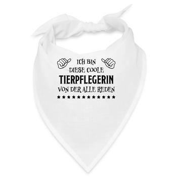 Tierpflegerin Lustig Spruch Tierpflegerin Geschenk - Bandana - Weiß - Vorne