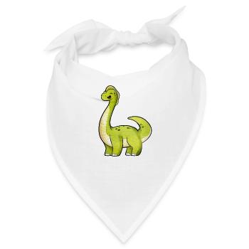 Kawaii Brachiosaurus - Bandana - Weiß - Vorne