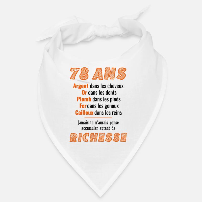 78 Years Birthday Funny Gift Idea Bandana