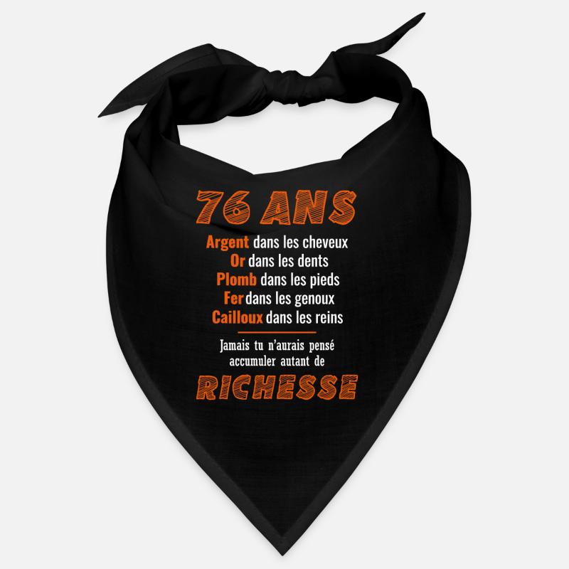 76 Years Birthday Funny Gift Idea Bandana