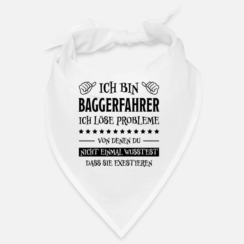 Baggerfahrer Lustiger Spruch Beruf Bagger Geschenk Bandana