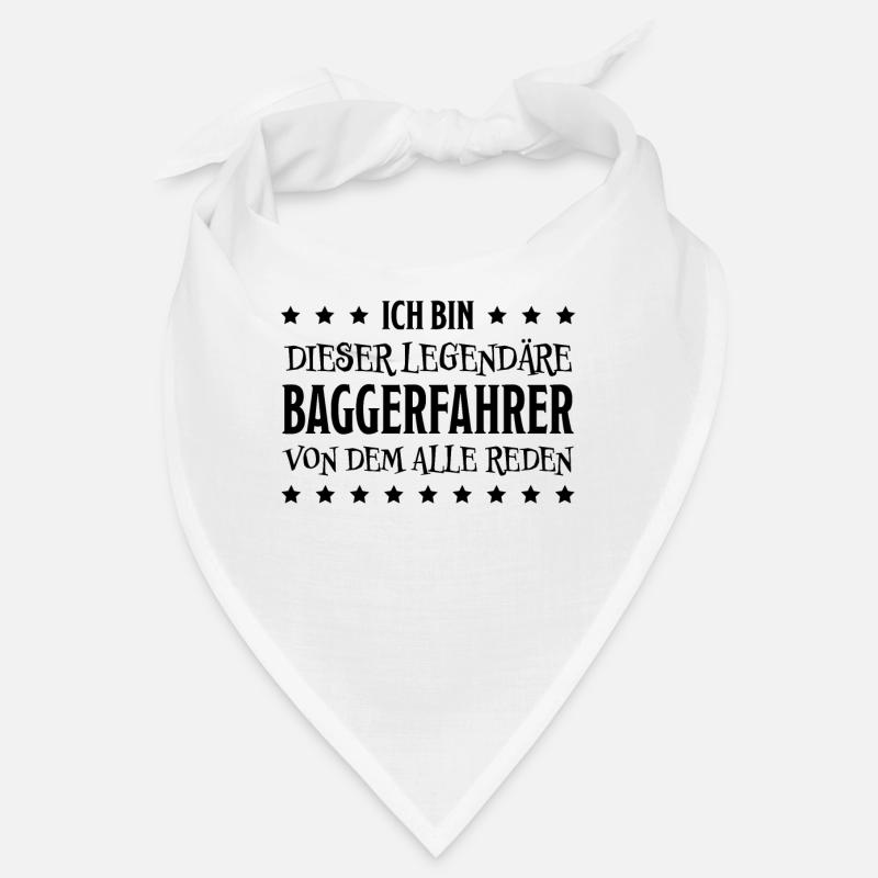 Baggerfahrer Lustiger Spruch Beruf Bagger Geschenk Bandana