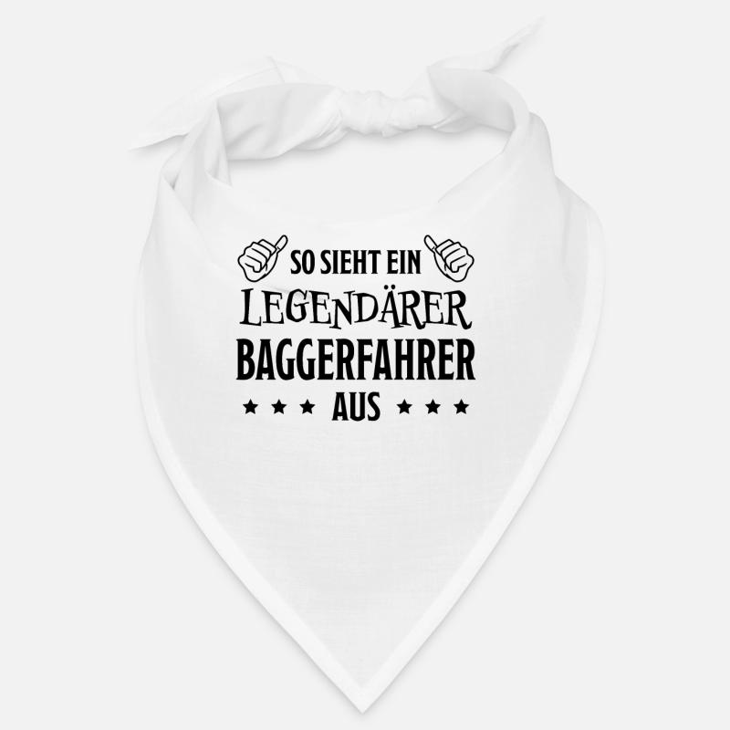 Baggerfahrer Lustiger Spruch Beruf Bagger Geschenk Bandana