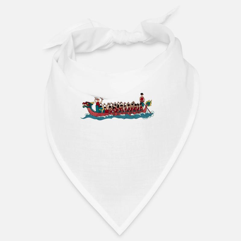 Zeichnung eines Drachenboot Bandana