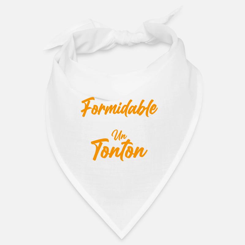 Un Frère Formidable - Un Tonton Fabuleux - Bandana - blanc