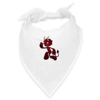 Zeichnung eines Kallikantzaros - Bandana - Weiß - Vorne