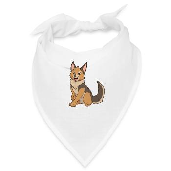 Kawaii Schakal - Bandana - Weiß - Vorne