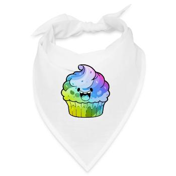 Muffin Comic Bunt - Bandana - Weiß - Vorne