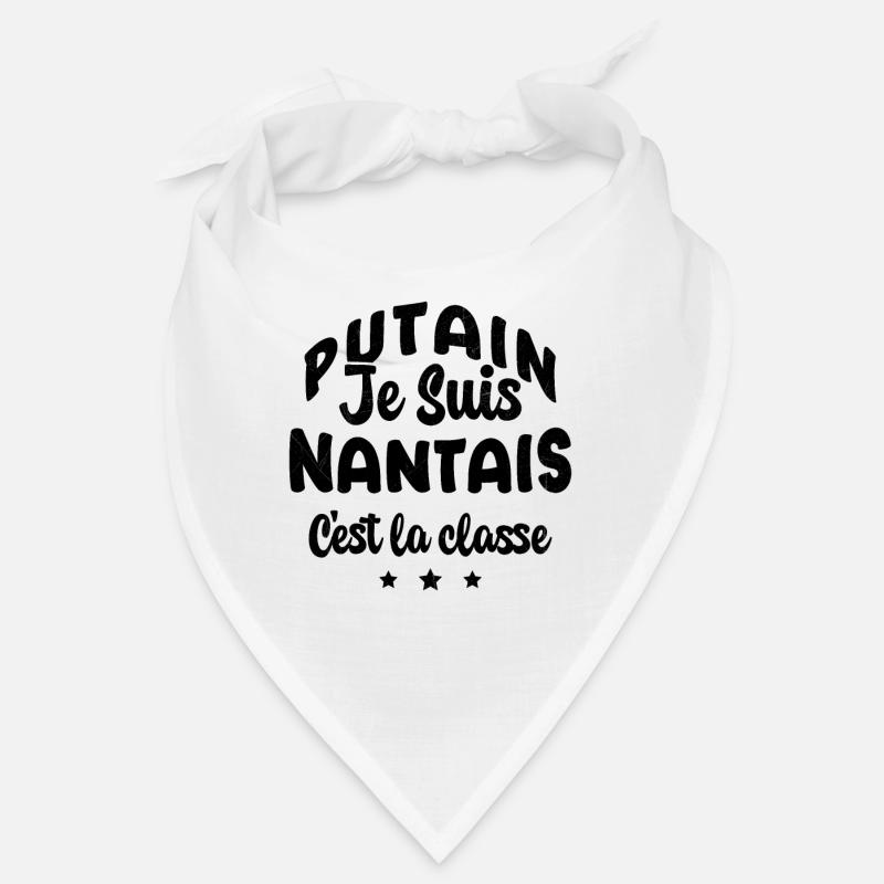 Je suis nantais c'est la classe - Bandana - blanc
