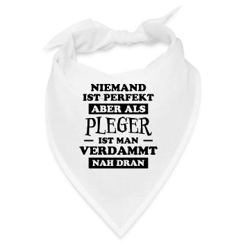 Pfleger Spruch Altenpfleger Witz Pfleger Geschenk - Bandana - Weiß - Vorne