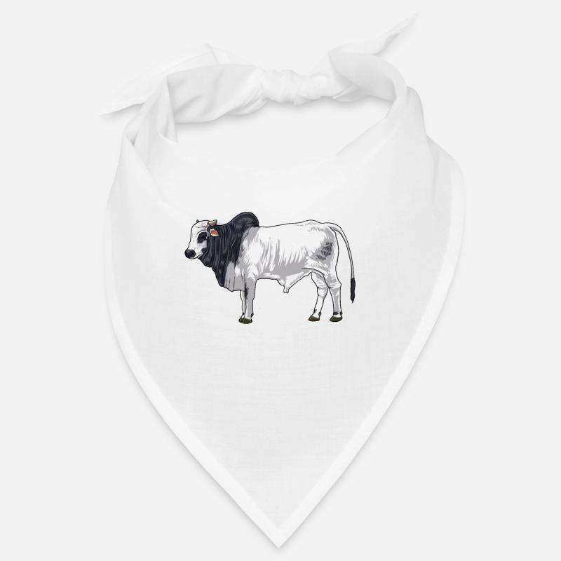 Zeichnung eines Brahman Rind Bandana