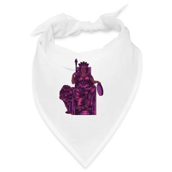 Phrygische Göttin - Kybele - Bandana - Weiß - Vorne