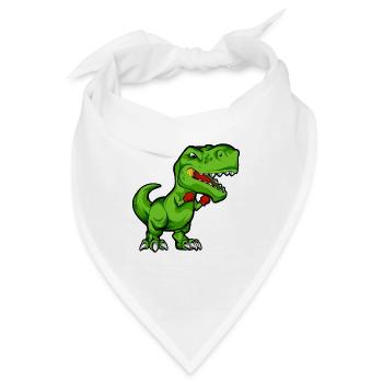 Comic TREX macht Karate - Bandana - Weiß - Vorne