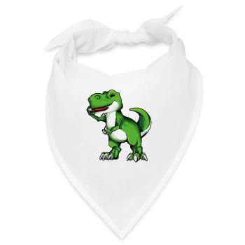 TREX spielt Mundharmonika - Bandana - Weiß - Vorne