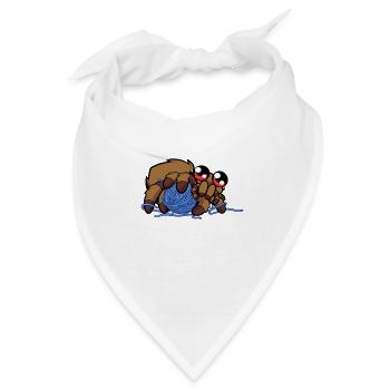 Süße Kawaii Spinne - Bandana - Weiß - Vorne