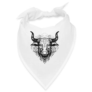 Bulle Mandala Boho - Bandana - Weiß - Vorne