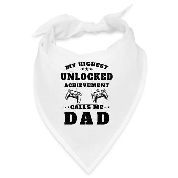 Mein höchster unerschlossener Erfolg nennt mich Papa - Bandana - Weiß - Vorne