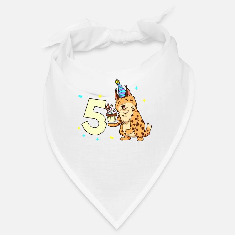 Mit Luchs - Kinder Geburtstag 5 Jahre Bandana