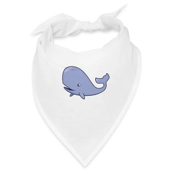 Kawaii Wal - Pottwal - Bandana - Weiß - Vorne