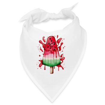 Watermelon Ice Wassermelone Eis - Bandana - Weiß - Vorne