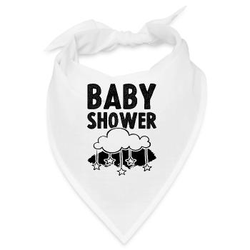 baby dusche - Bandana - Weiß - Vorne