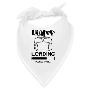 baby windel loading - Bandana - Weiß - Vorne