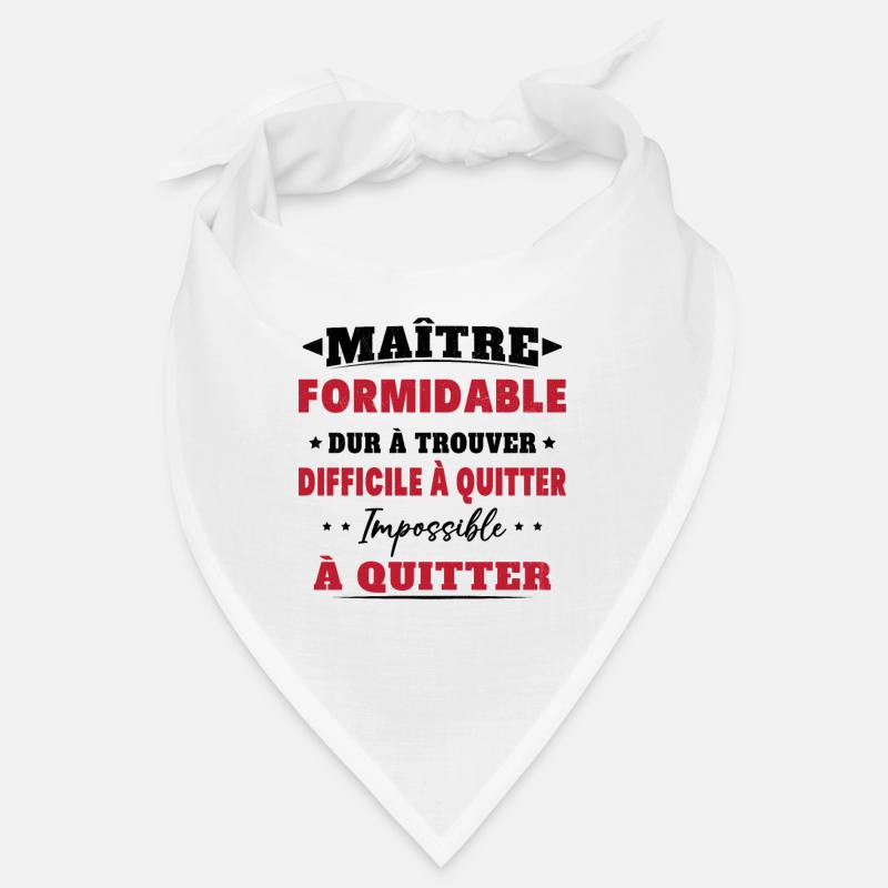 Maître formidable idée cadeau maître d'école Bandana