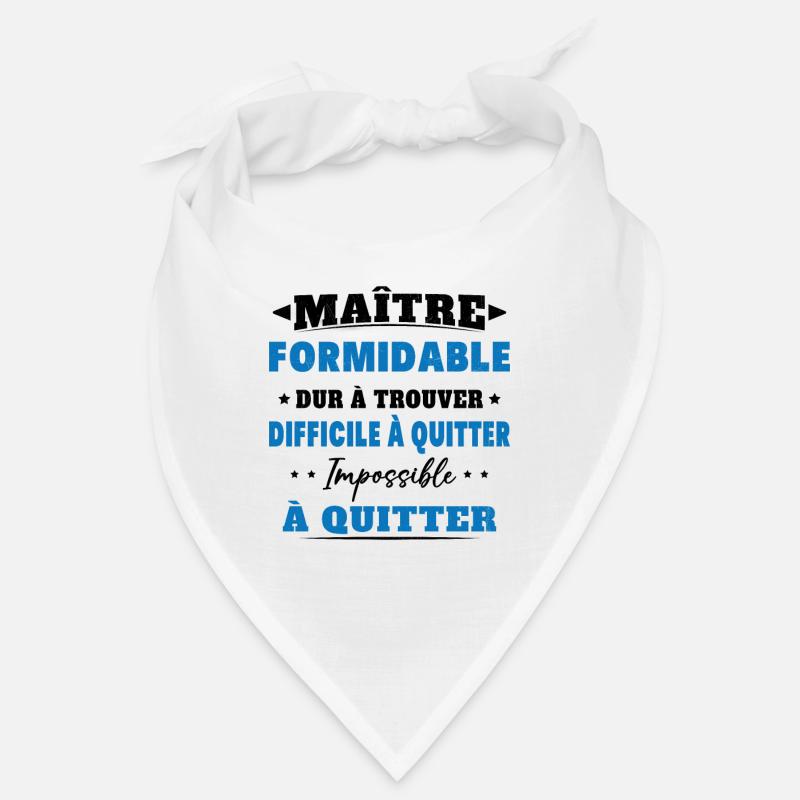 Maître formidable idée cadeau maître d'école Bandana