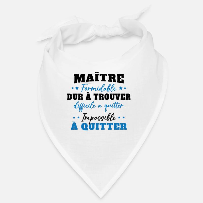 Maître formidable idée cadeau maître d'école Bandana
