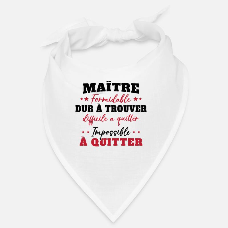 Maître formidable idée cadeau maître d'école Bandana