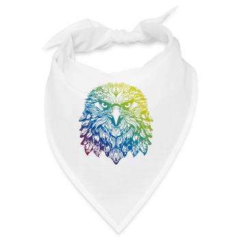 Adler Mandala Boho - Bandana - Weiß - Vorne