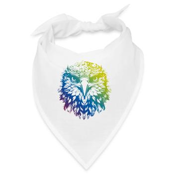 Adler Mandala Boho - Bandana - Weiß - Vorne