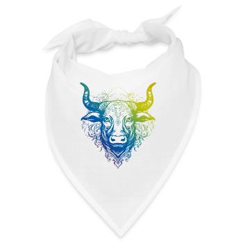 Bulle Mandala Boho - Bandana - Weiß - Vorne