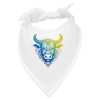 Bulle Mandala Boho - Bandana - Weiß - Vorne