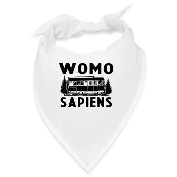 Womo Sapiens Funny Caravan - Bandana - Weiß - Vorne