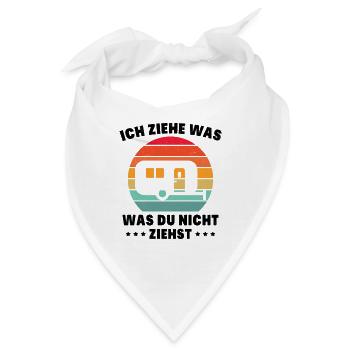 Ich ziehe was was du nicht ziehst Wohnwagen Camper - Bandana - Weiß - Vorne