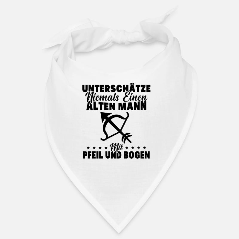 Unterschätze Alten Mann Pfeil und Bogen Spruch Bandana