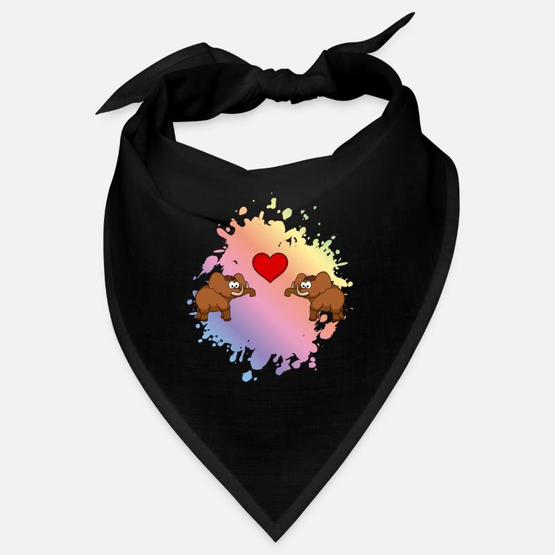 Mammut Comic Paar Liebe Bandana