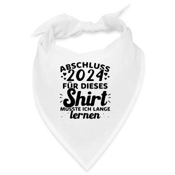 Abschluss 2024 Abschluss der Realschule - Bandana - Weiß - Vorne