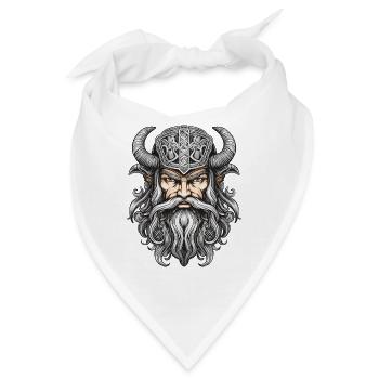 Wikinger Krieger Valhalla Odin - Bandana - Weiß - Vorne